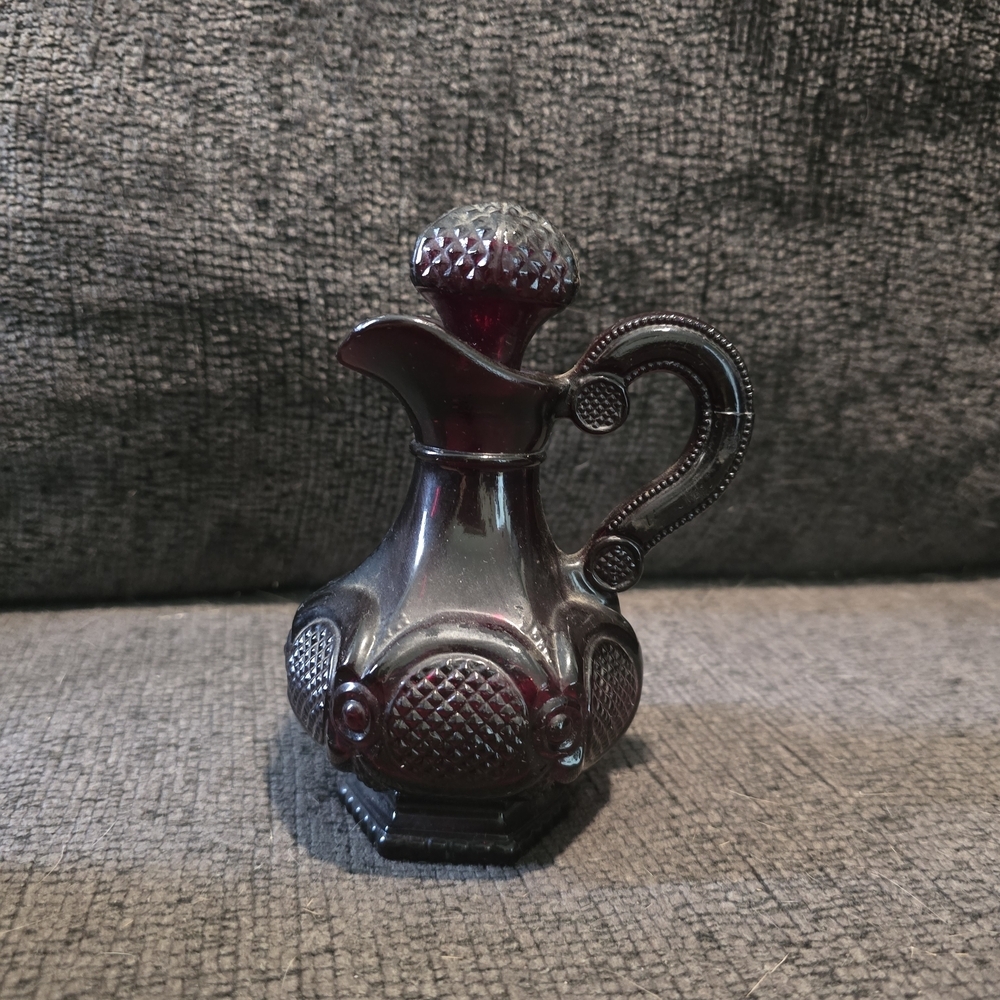 Avon | Vintage 1876 Cape Cod Ruby Red Cruet Decanter